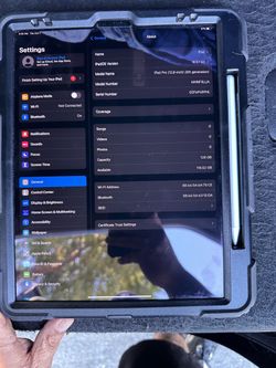 iPad 5th Gen 12.9 inch screen.