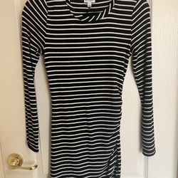 A Black And White Dress.