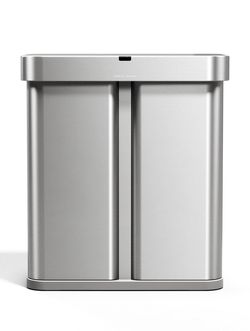 SIMPLEHUMAN 58L Sensor Recycler Trash Can New In Box