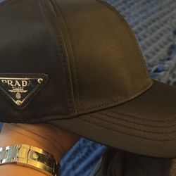 Prada Black Men’s Renylon Cap