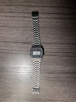 Stainless steel vintage retro digital watch