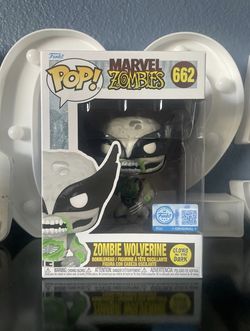 Funko Pop! Marvel Zombies - Zombie Wolverine #662 BoxLunch Exclusive Glows in the Dark 