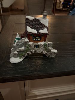 Christmas Village Cottage Figurine with Light