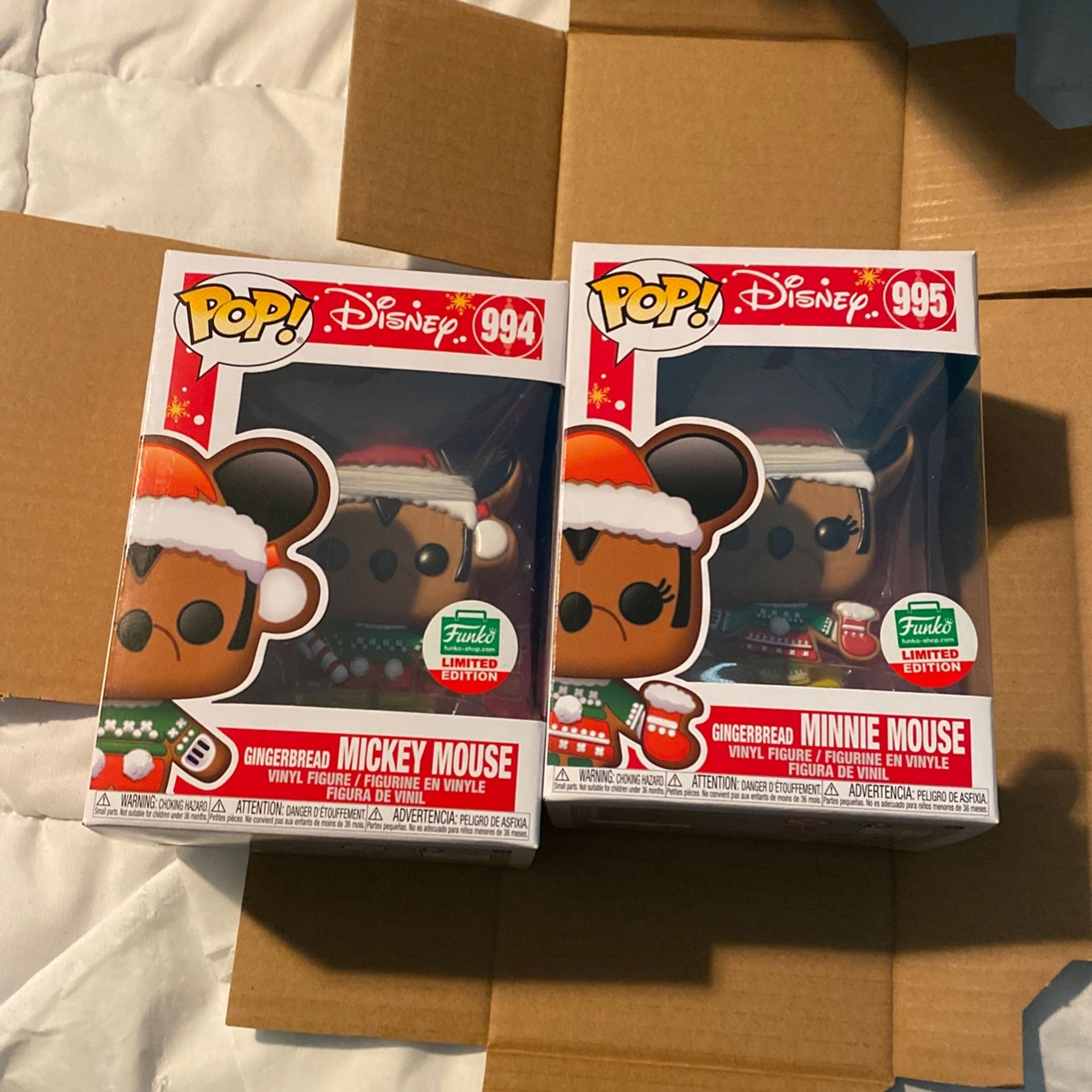 Funko gingerbread Mickey & Minnie