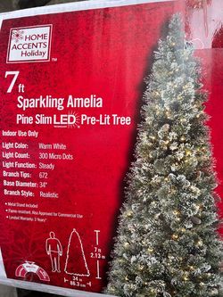 Christmas Tree, Slim, LED lights