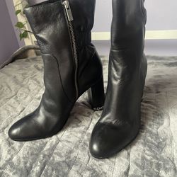Michael Kors, Black Leather Boots