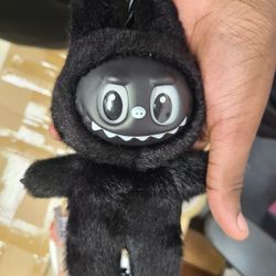 Black Labubu Exciting. Macaroon Keychain