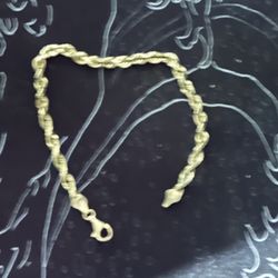 10k Gold Rope Bracelet 