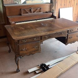 Antique Table and Piano