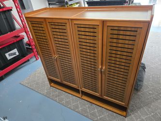 7 Tier Shoe Cabinet with Louvered Doors