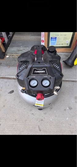 6 Gal. 150 PSI Portable Electric Oil-Free Quiet Jobsite Pancake Air Compressor with Aluminum Tank an
