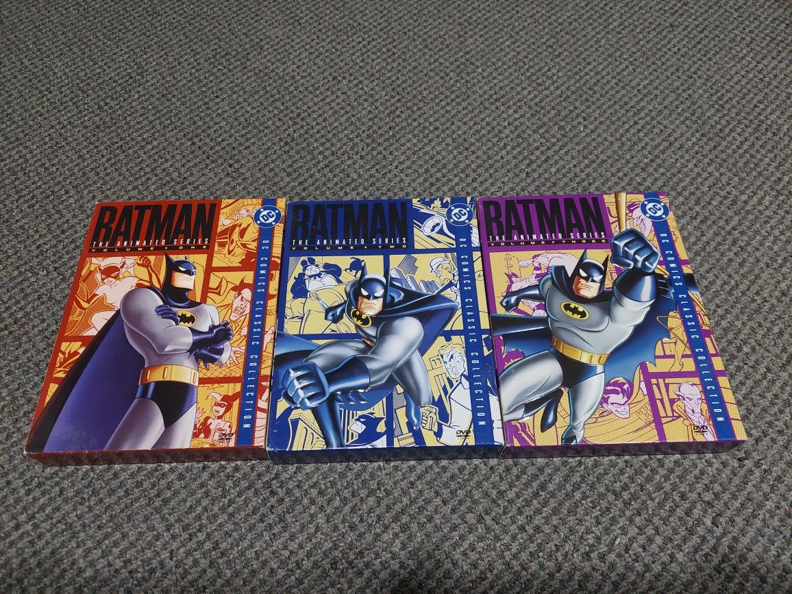 Batman The Animated Series DVD Box Sets Volumes 1 Thru 3