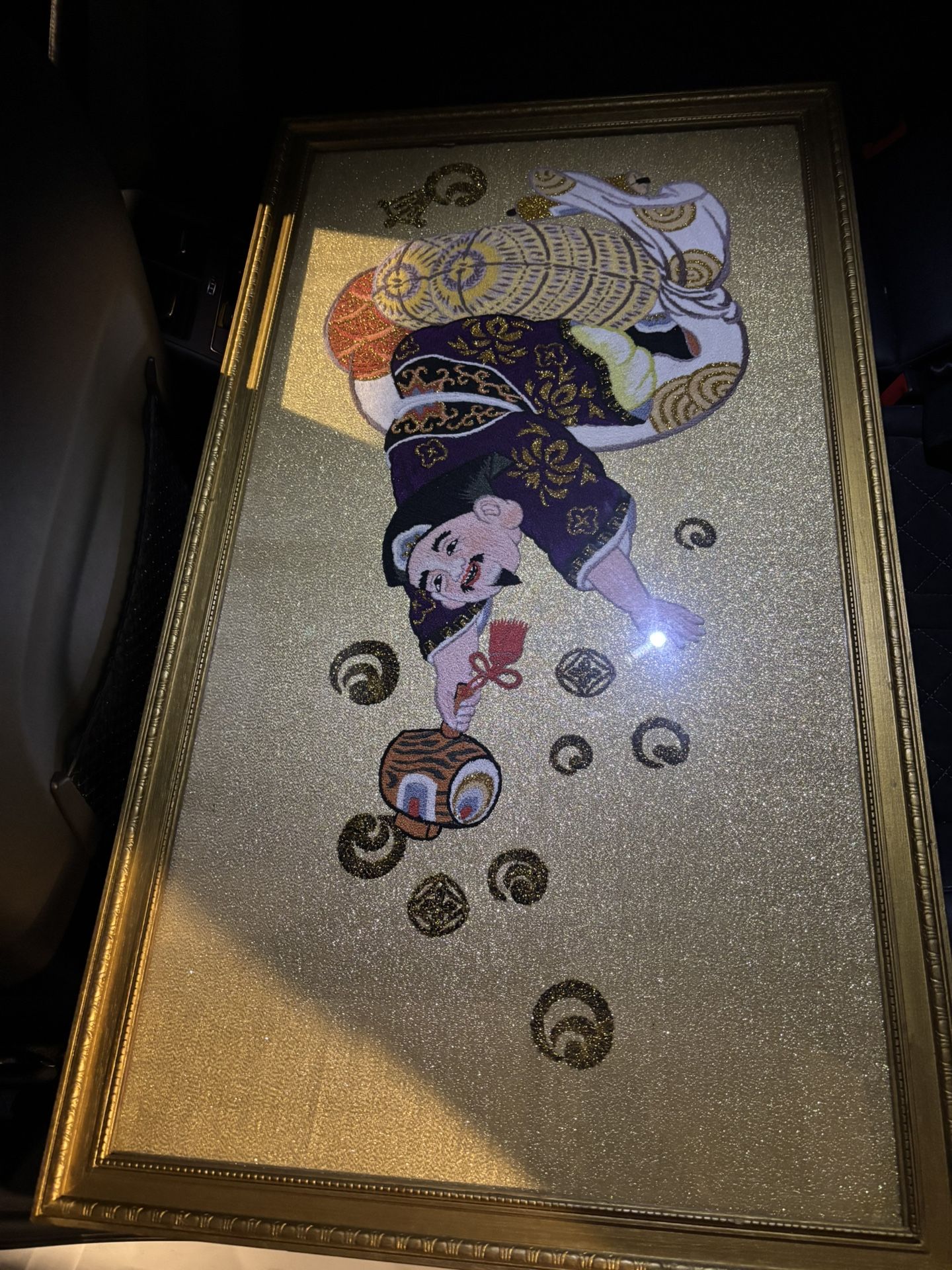 Vintage Japanese Embroidered Art Piece