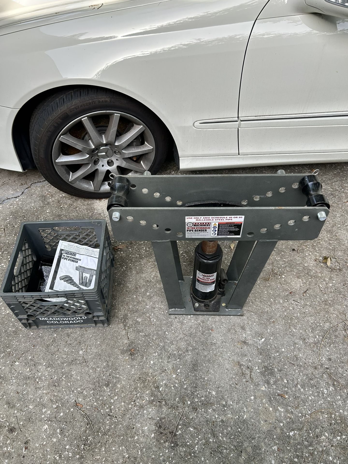 16 Ton Hydrologic Pipe bender NO Ram Handle 8 Sizes