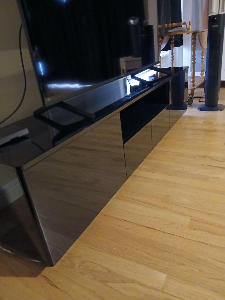 Black TV Stand 78"