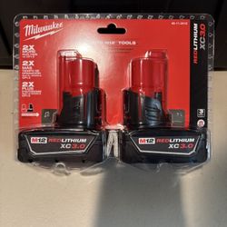 Milwaukee M12 2-pack 3.0 Batteries