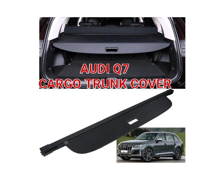 AUDI Q7 Cargo Cover for 2016 - 2023 Retractable Black Rear Trunk COVER