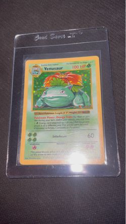 Pokemon Cards Shadowless Venusaur