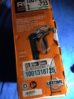 Ridgid brand new 18Guage Cordless Brushless Nailer 18V! 💥💥. 100 new in box 🎁🎁🎁