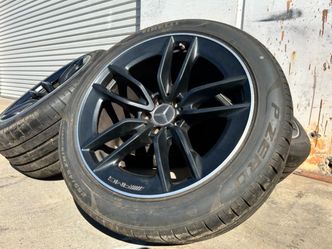 19" GT43 GT53 GT63 AMG Mercedes OEM Wheels Pirelli Tires A2904010300 A2904010200