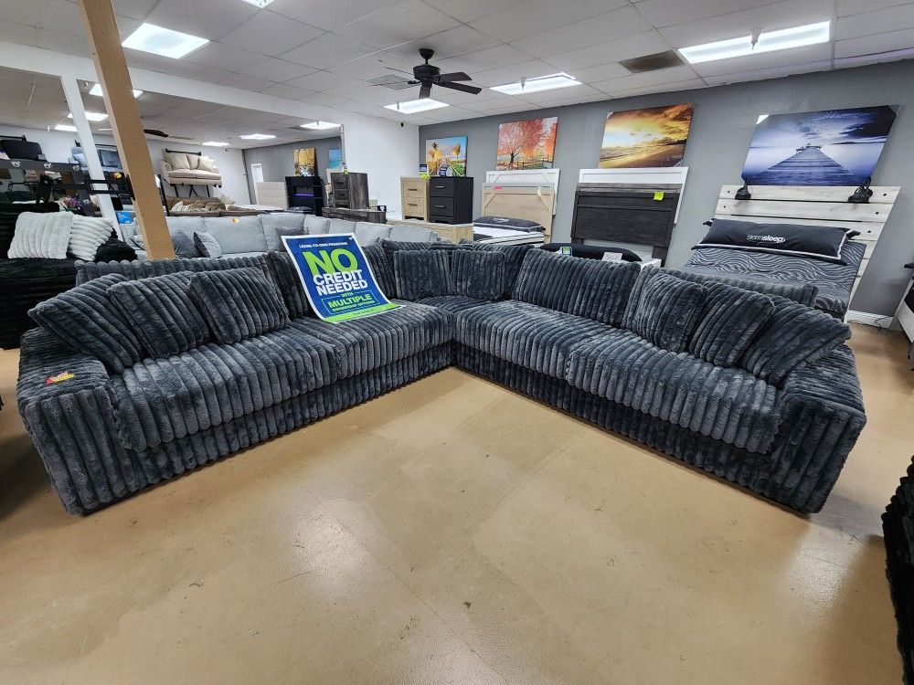 Huge DARK Grey Sectional! Top Seller Only $1595 DONT OVERPAY