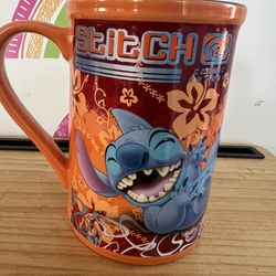 DISNEY STITCH TALL 5 1/2 INCH CERAMIC MUG