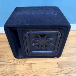 KICKER SOLO-BARIC L7S SERIES 12" 750W RMS 2-OHM SUBWOOFER PORTED BOX / 44VL7S122
