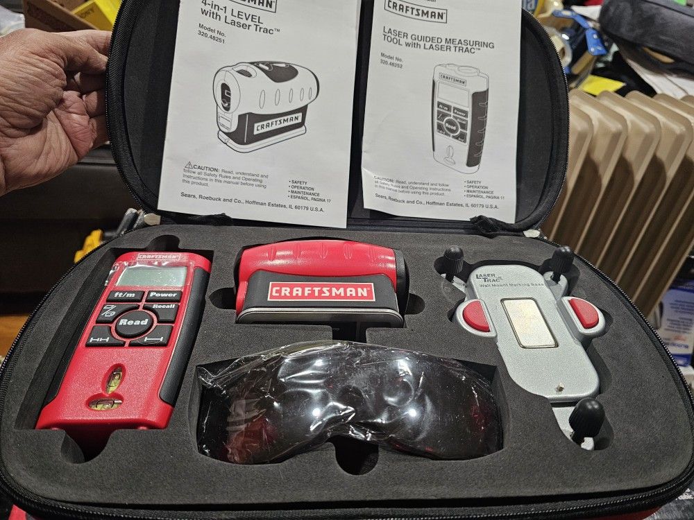 Craftsman Laser Trac Combo KIT Measuring Tool Set #9-48255 NEW