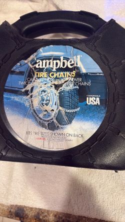 Campbell 1138 ice snow tire cable chains new