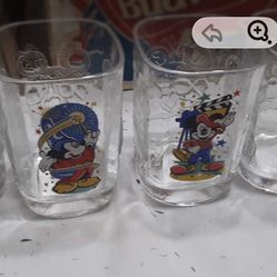 Vintage Disney Mickey Mouse Collector Glasses – Set of 