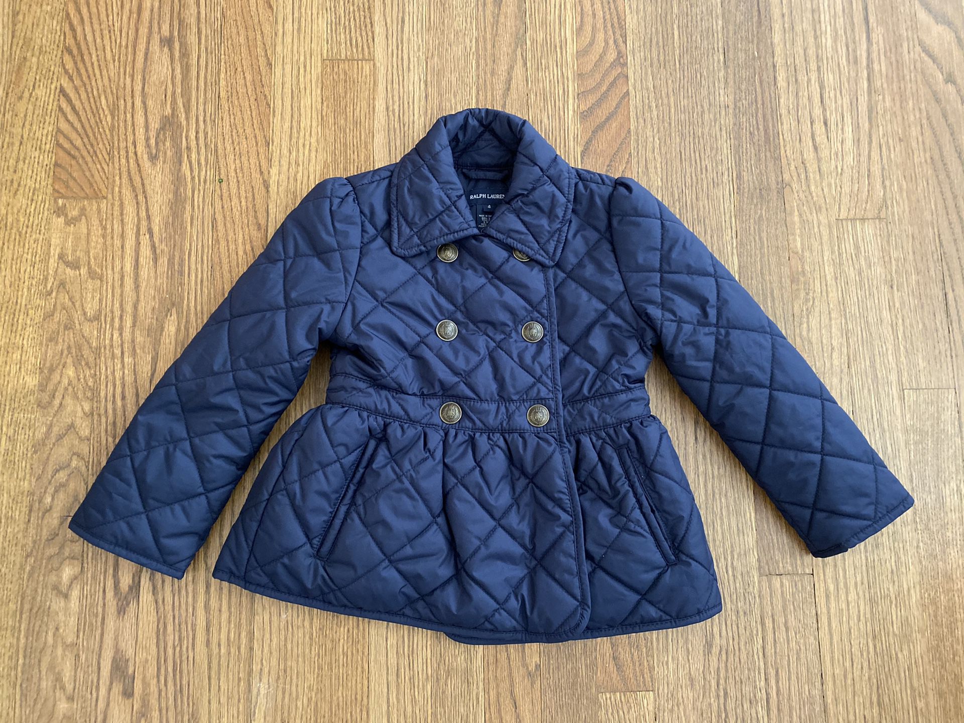 Polo Ralph Lauren Girl Toddlers Quilted Jacket 4t