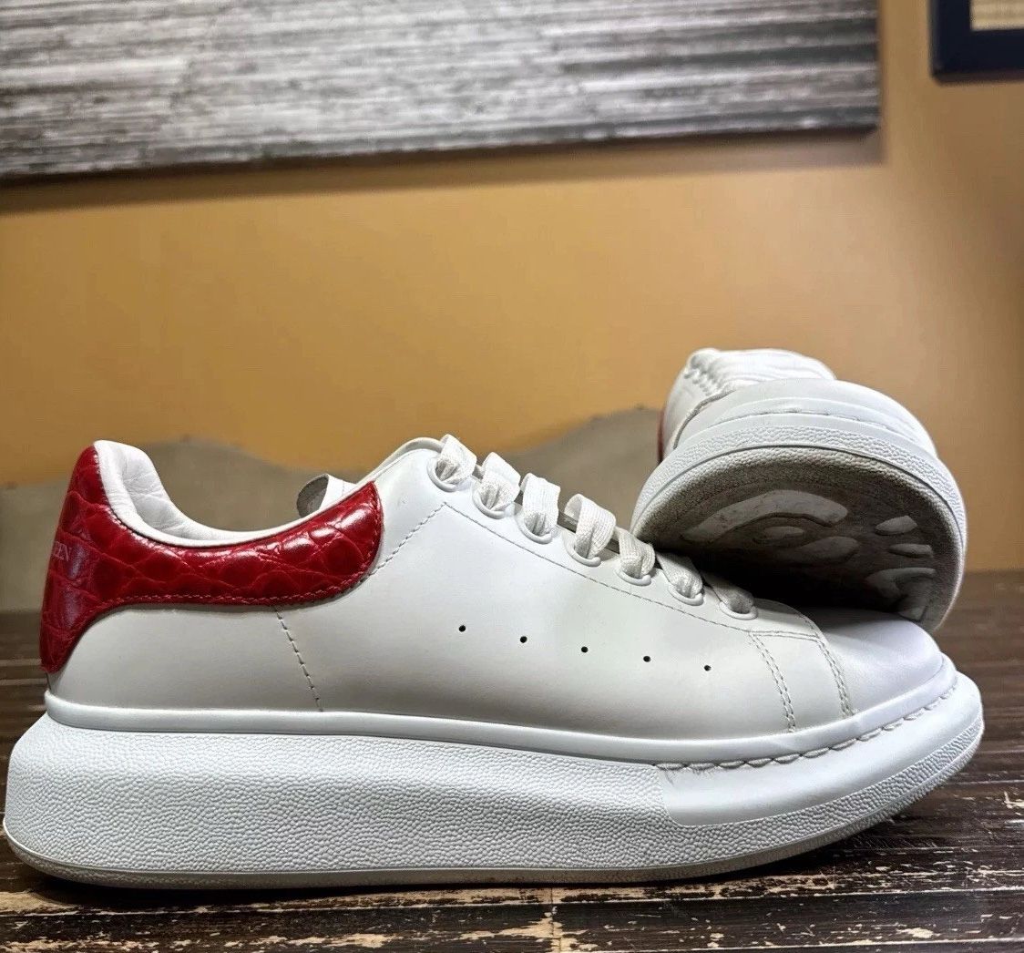 Alexander McQueen Red Croc Sneakers – Men’s Size [your size] – Used Clean