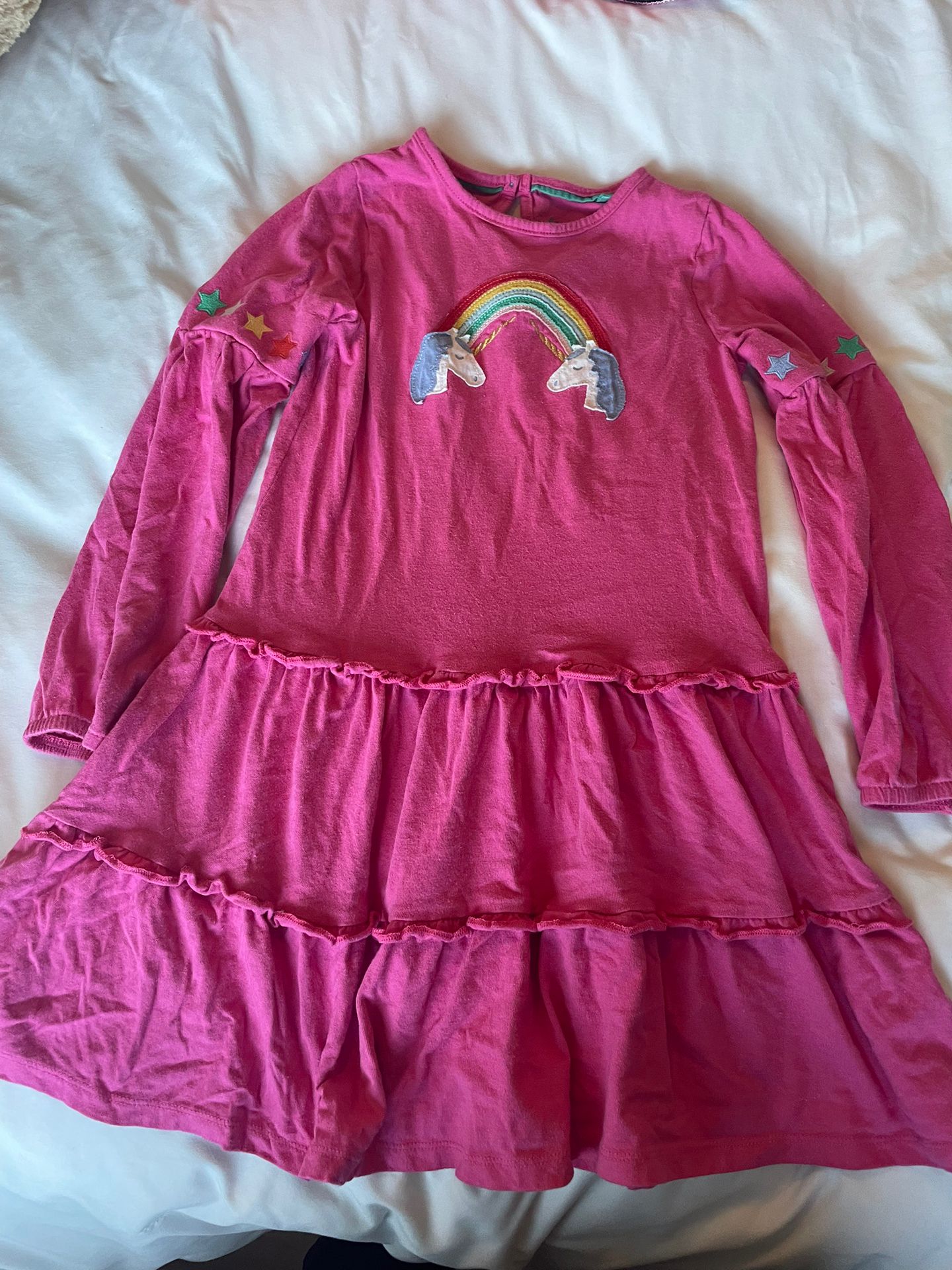 Pink Unicorn Dress Girls Size 7-8