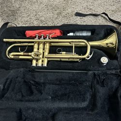 Trumpet With Case And Valve Oil
