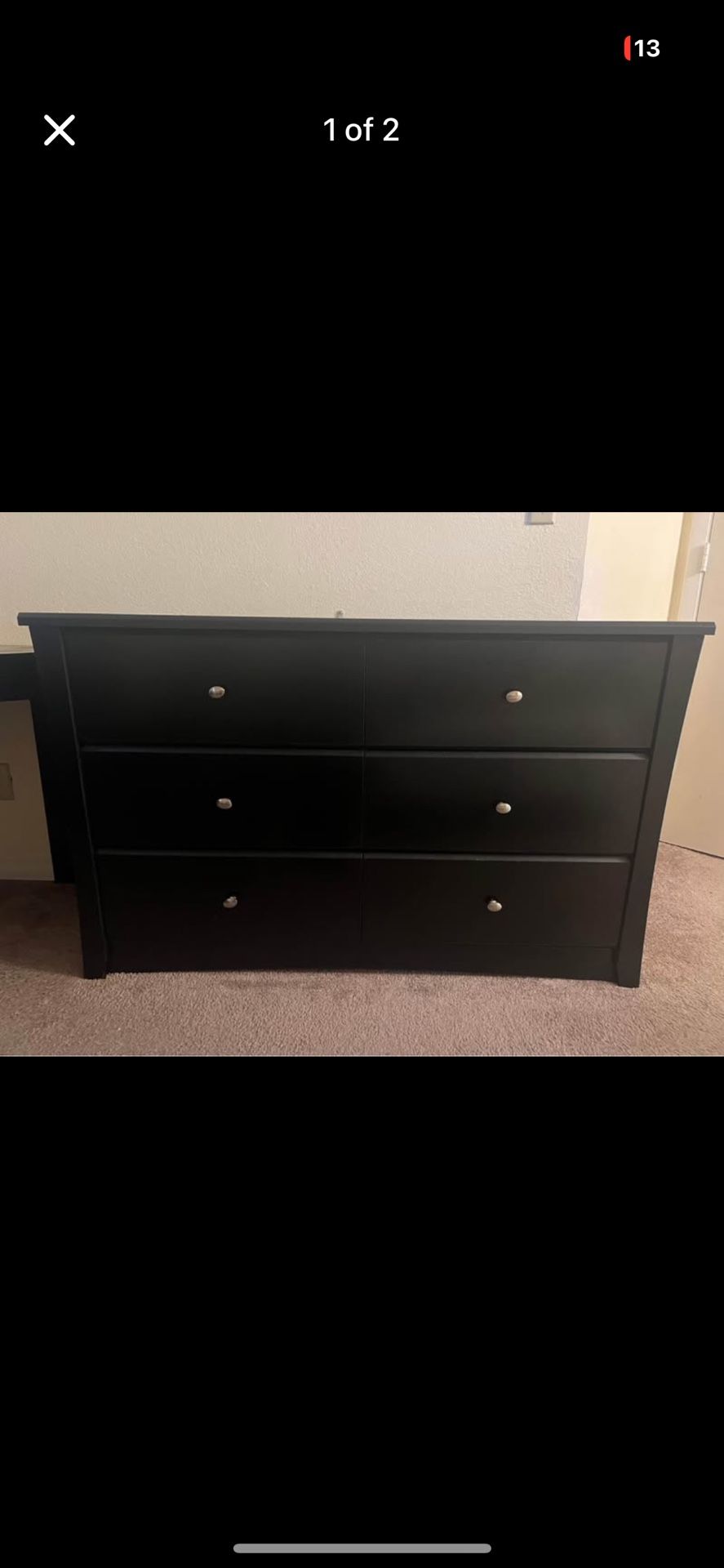 Black dresser