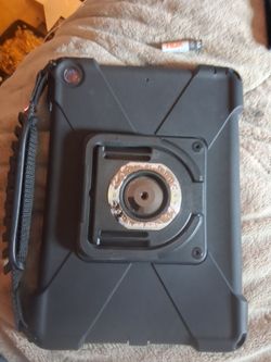 Rugged Tablet Case with Hand Strap and Mount