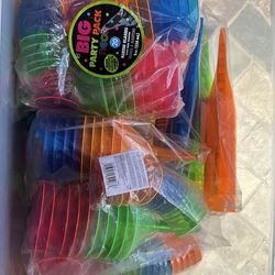 Neon Party Cups