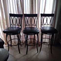 Metal swivel Bar Stools