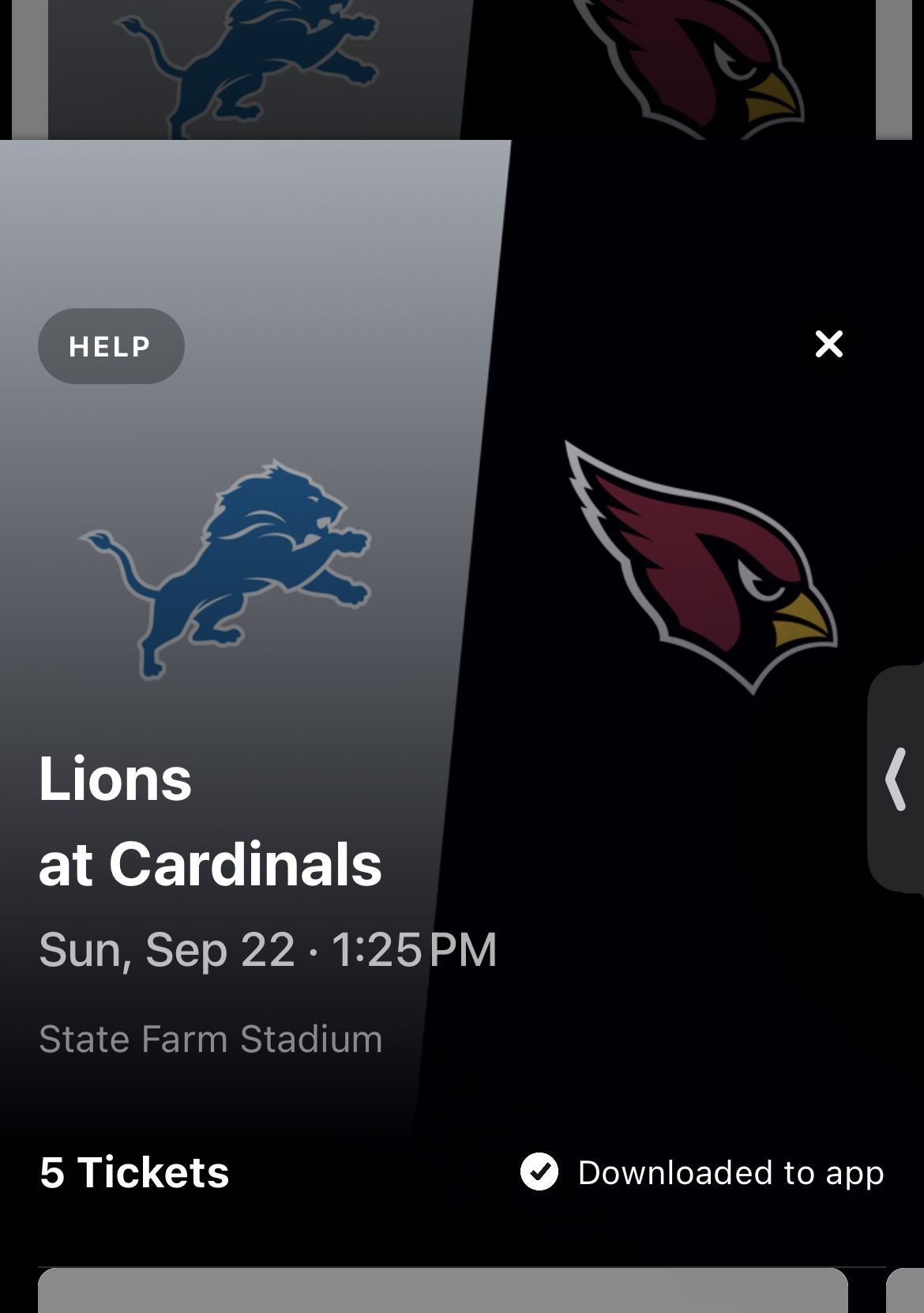 Cardinals vs Lions ((2 Or 3 Tix)))