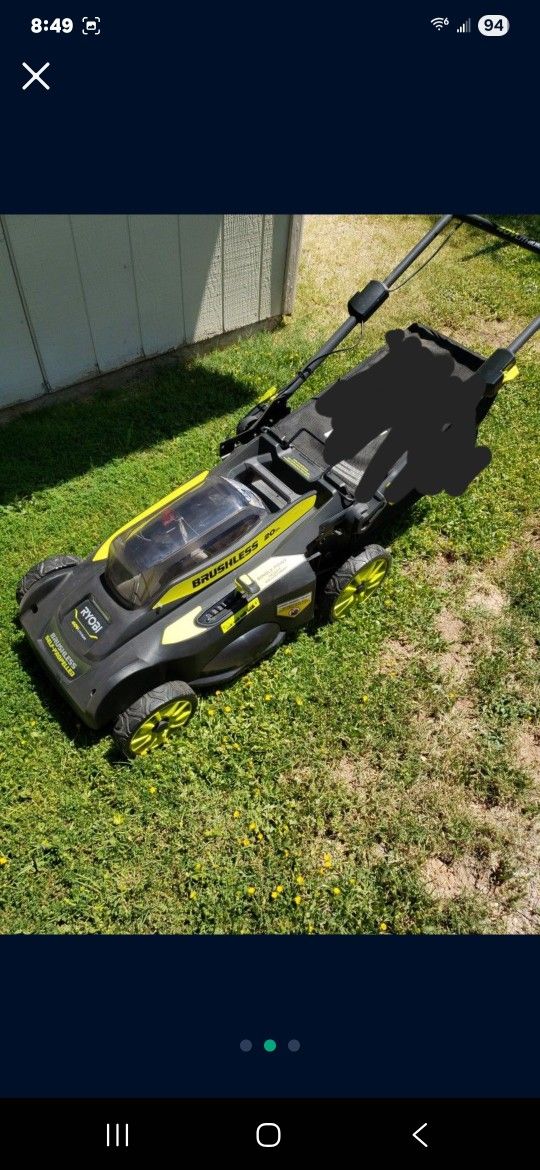 Ryobi 40 V 20 inch brushless lawn mower