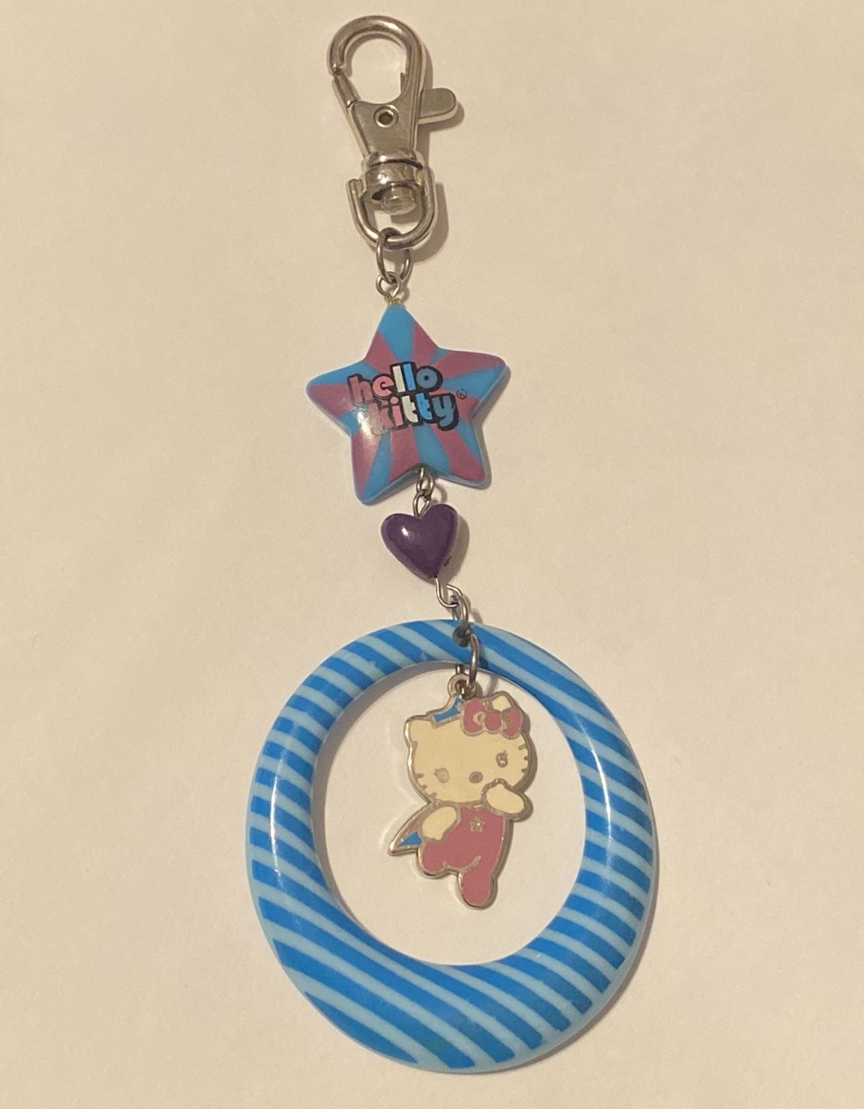 Hello Kitty Super Hero Vintage Keychain Purse Clip