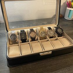 Watch box with watches