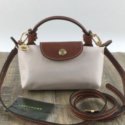 Longchamp off-white mini bag