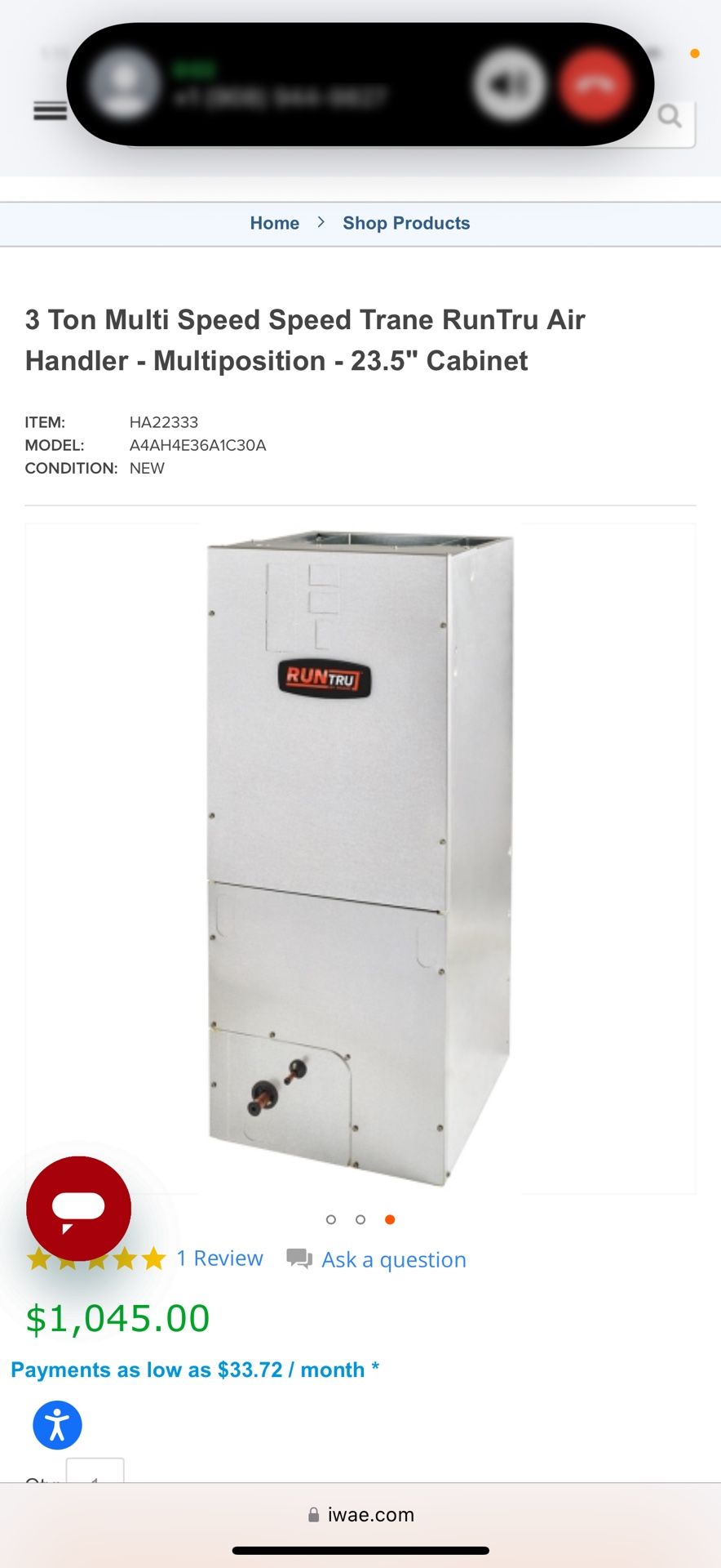 Brand New Electric Furnace + 3 Ton Coil – Complete HVAC Unit