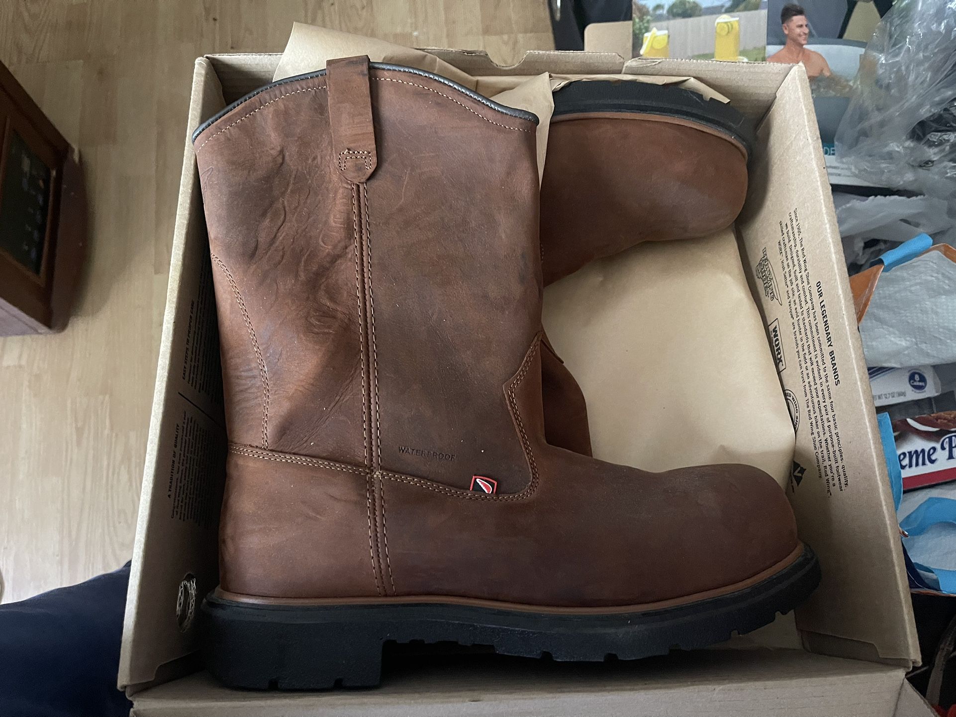 Brand New Red Wings Boots