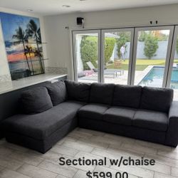 Sectional W/ Chaise We are located at 2811 East Bell road. Another Time Around Furniture.

