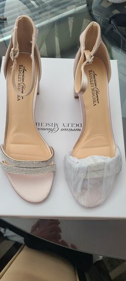Women's Rhinestone Block Shoes $20