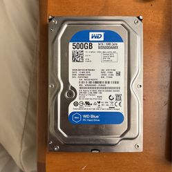 WD Blue PC Hardrive 500GB