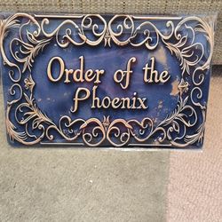 Harry Potter Order Of The Phoenix Sign Aluminum 