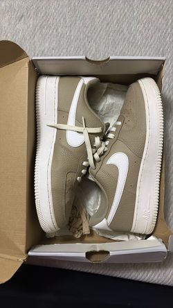 Nike Air Force 1 Low Tan White Sneakers